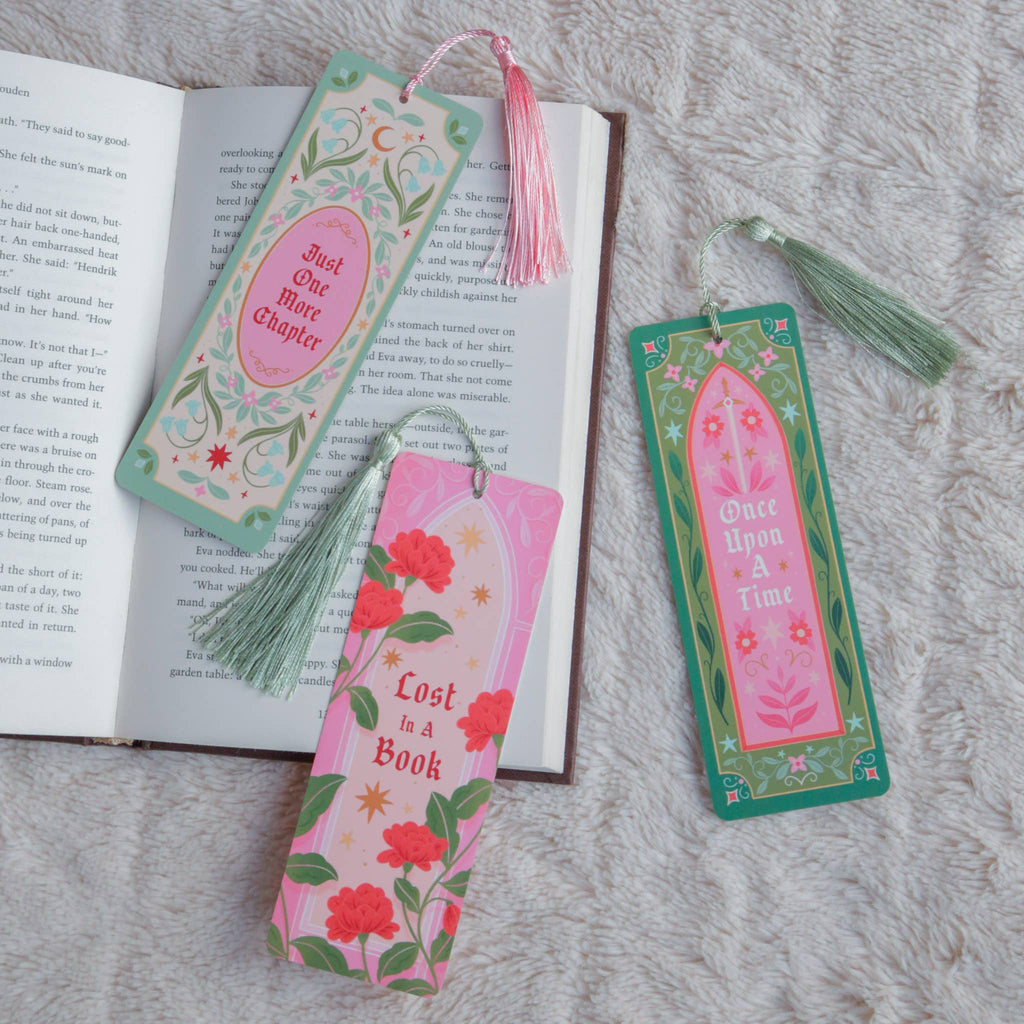 Lost In A Book Fantasy Bookmark with Tassel