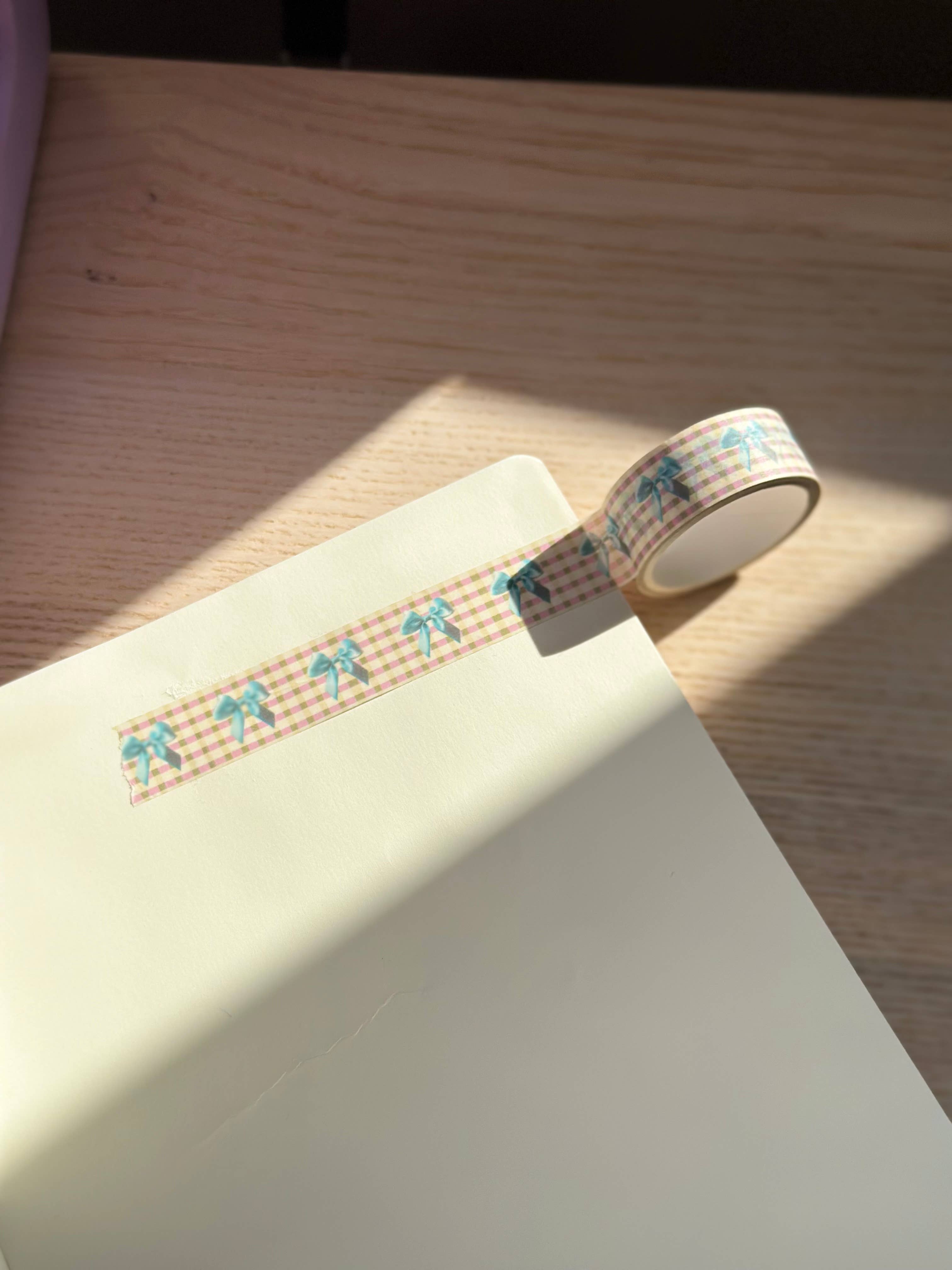 Gingham Bows Washi Tape