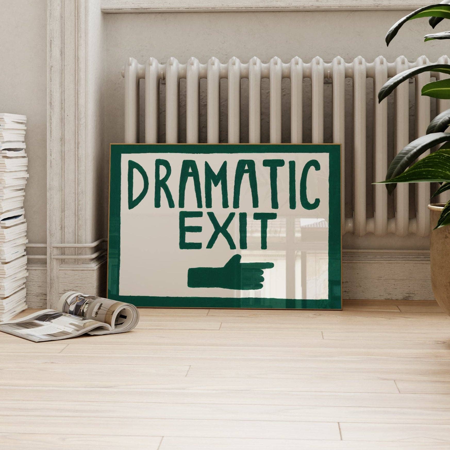 Dramatic Exit Art Print (A3)