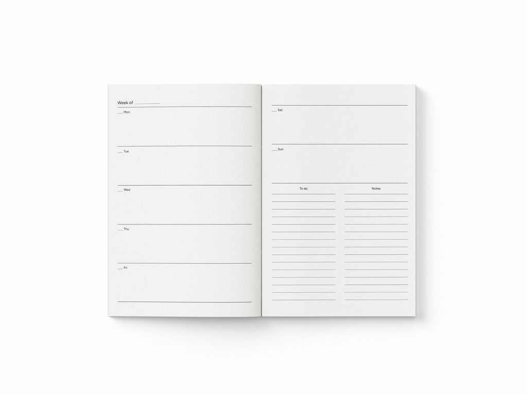 Undated Pocket Diary 2025/2026 | Mini A6 Daily Planner