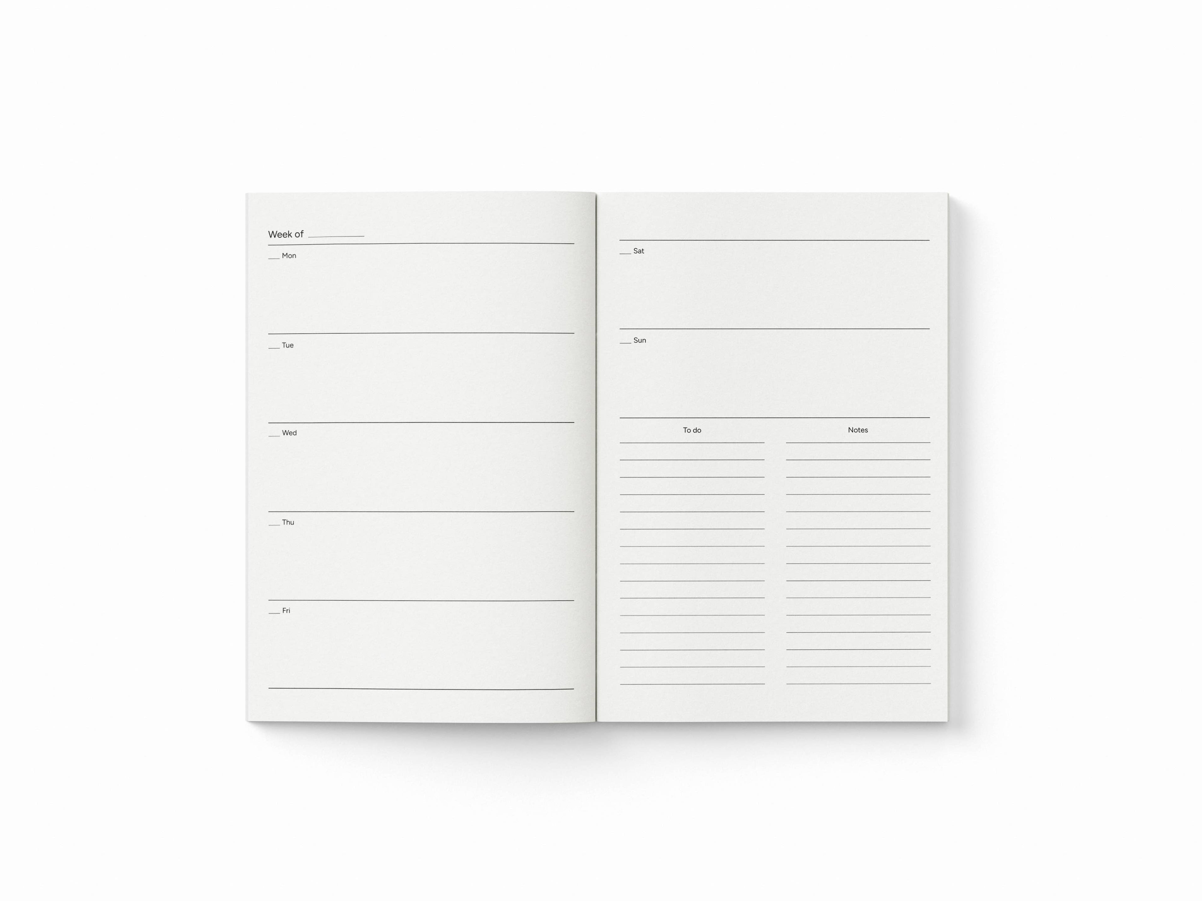 Undated Pocket Diary 2025/2026 | Mini A6 Daily Planner