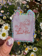 Thank you NYC Bag Glitter Sticker