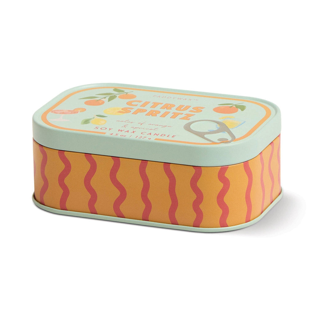Bistro Orange Tin Candle - Orange Citrus Spritz