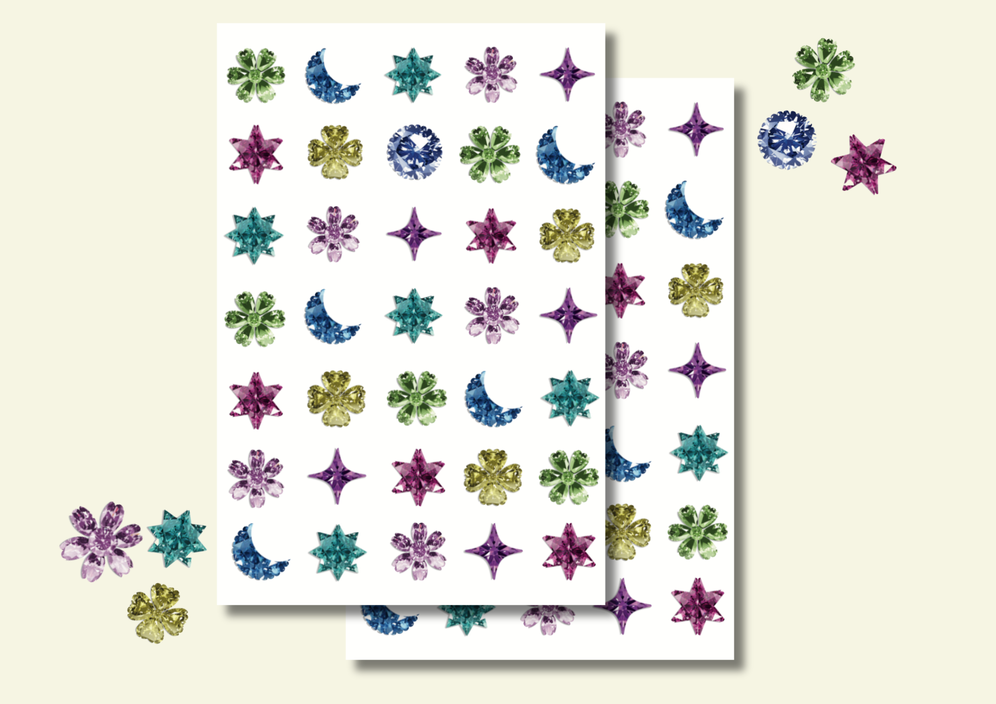 Gem Washi Sticker Sheet