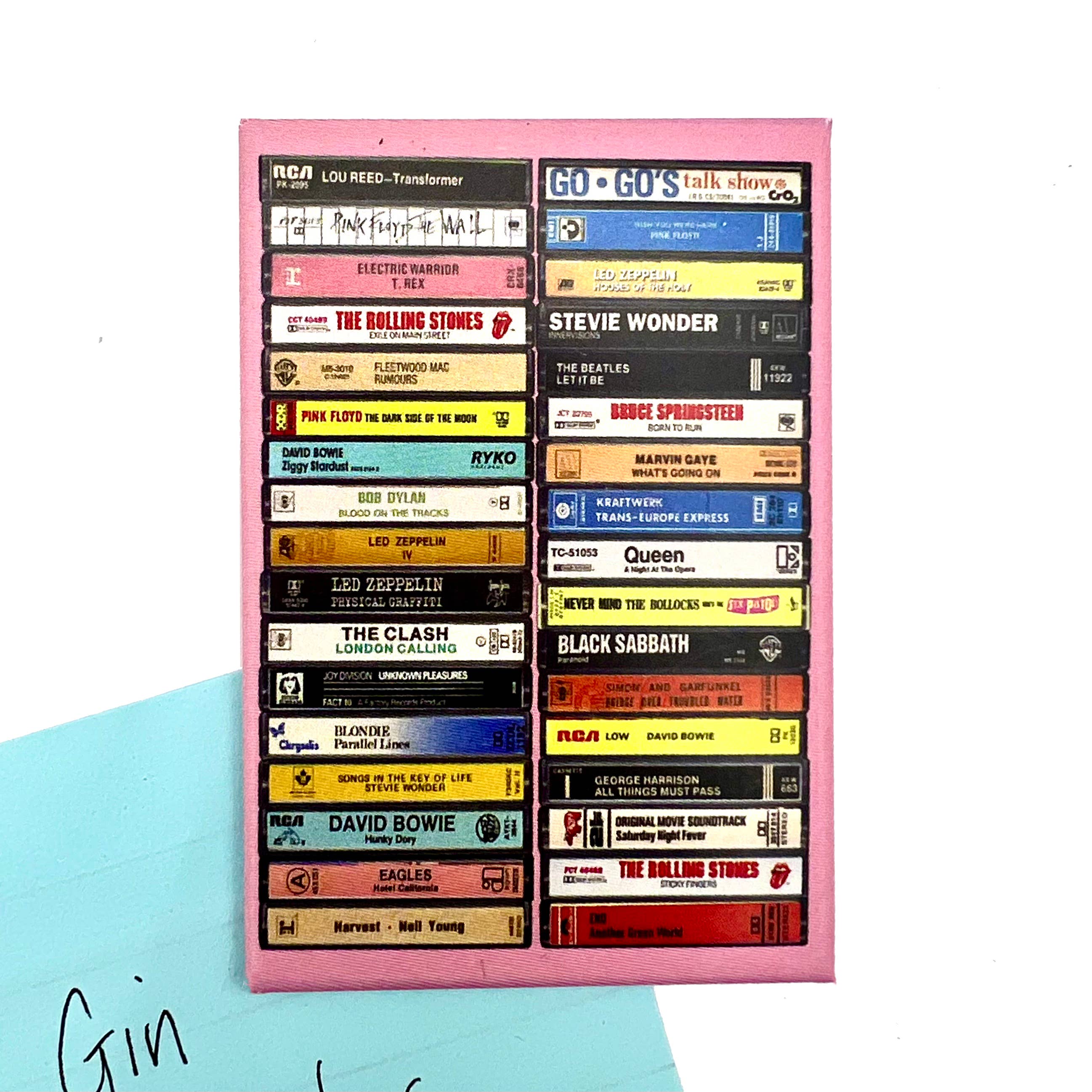 Retro Cassette Tapes Inspired Fridge Magnet