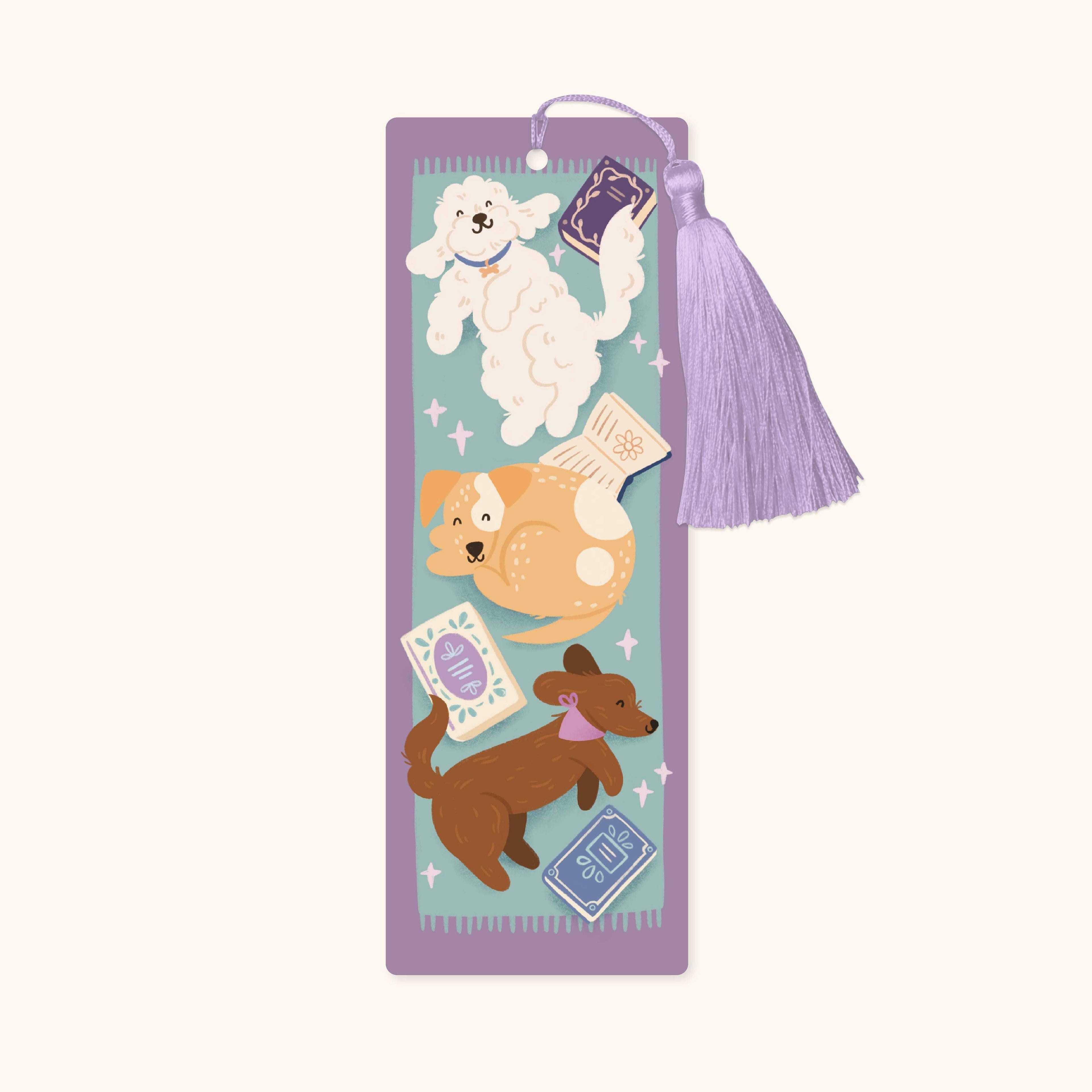 Cosy Dogs Bookmark with Tassel