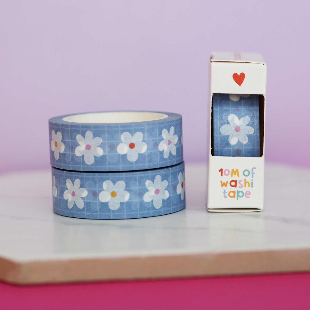 Daisy Checker Gingham Washi Tape
