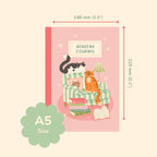 Reading Journal Cats – 50 Page Book Review Notebook