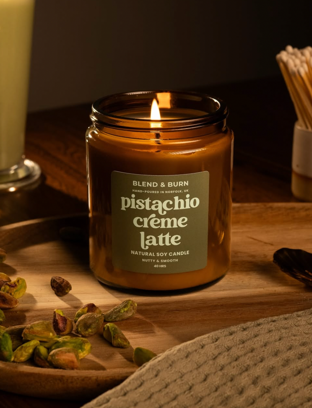 Pistachio Creme Latte Candle
