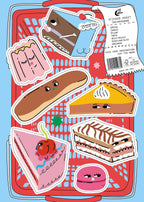 A5 sticker sheet - THE PATISSERIE
