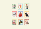 Stamps Washi Flake Stickers
