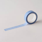 Blue Gingham Washi Tape