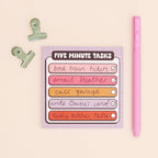 Memo Pad - Five Minute Tasks