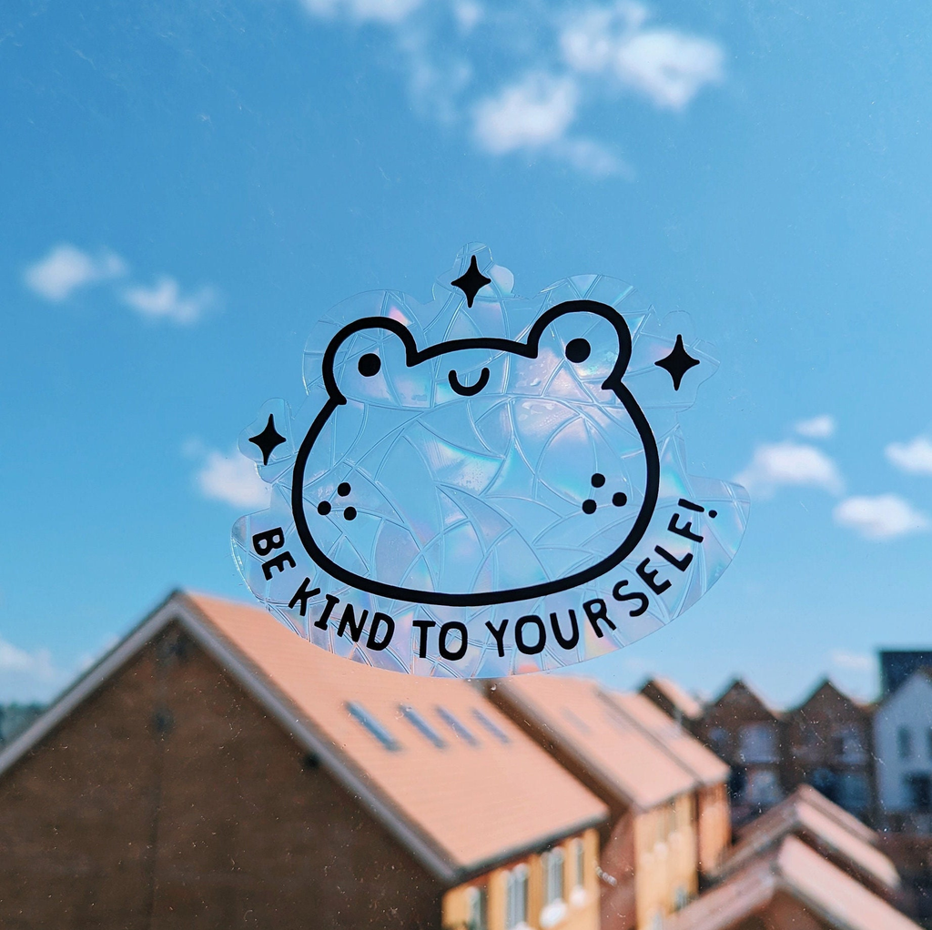 Be Kind To Yourself! Frog Suncatcher