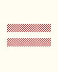 Red Check Washi Tape