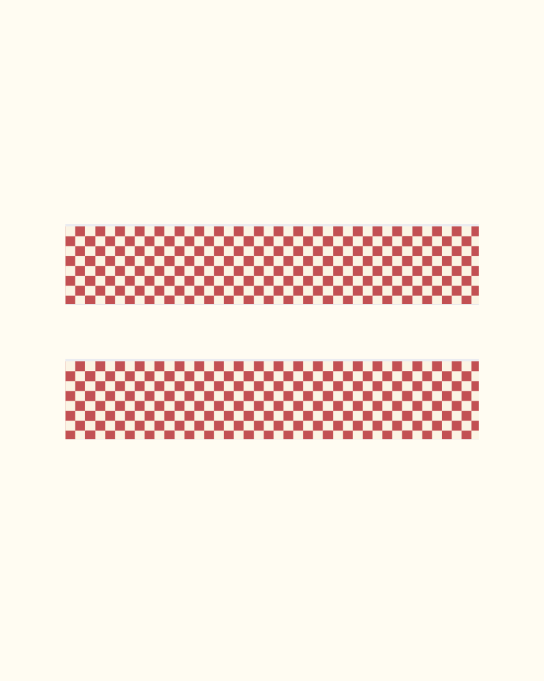 Red Check Washi Tape