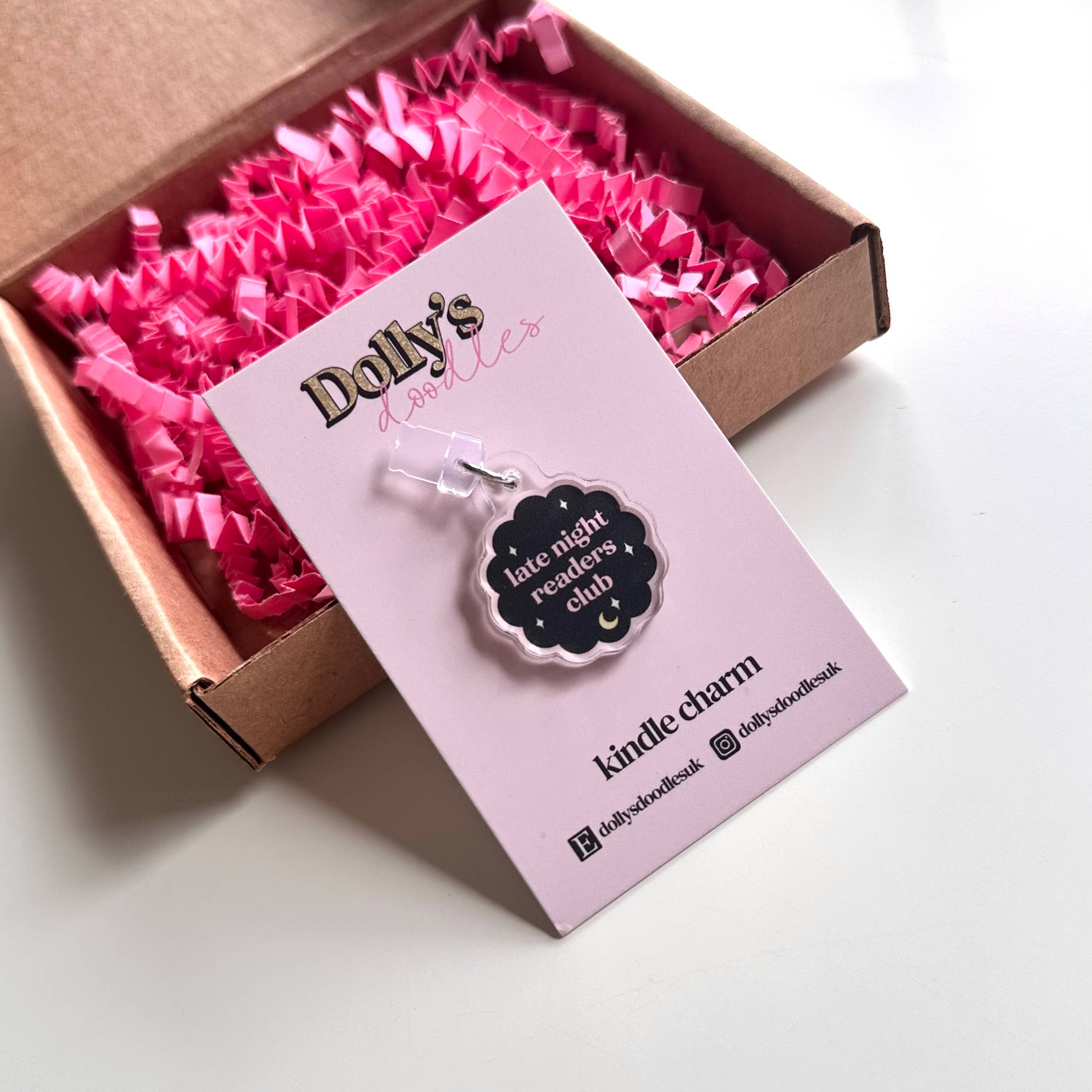 Kindle Charm - Late Night Reading Club Book Club Gift