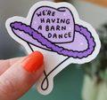 Barn Dance Vinyl Sticker