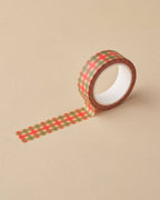 Green and Red Check Washi Tape