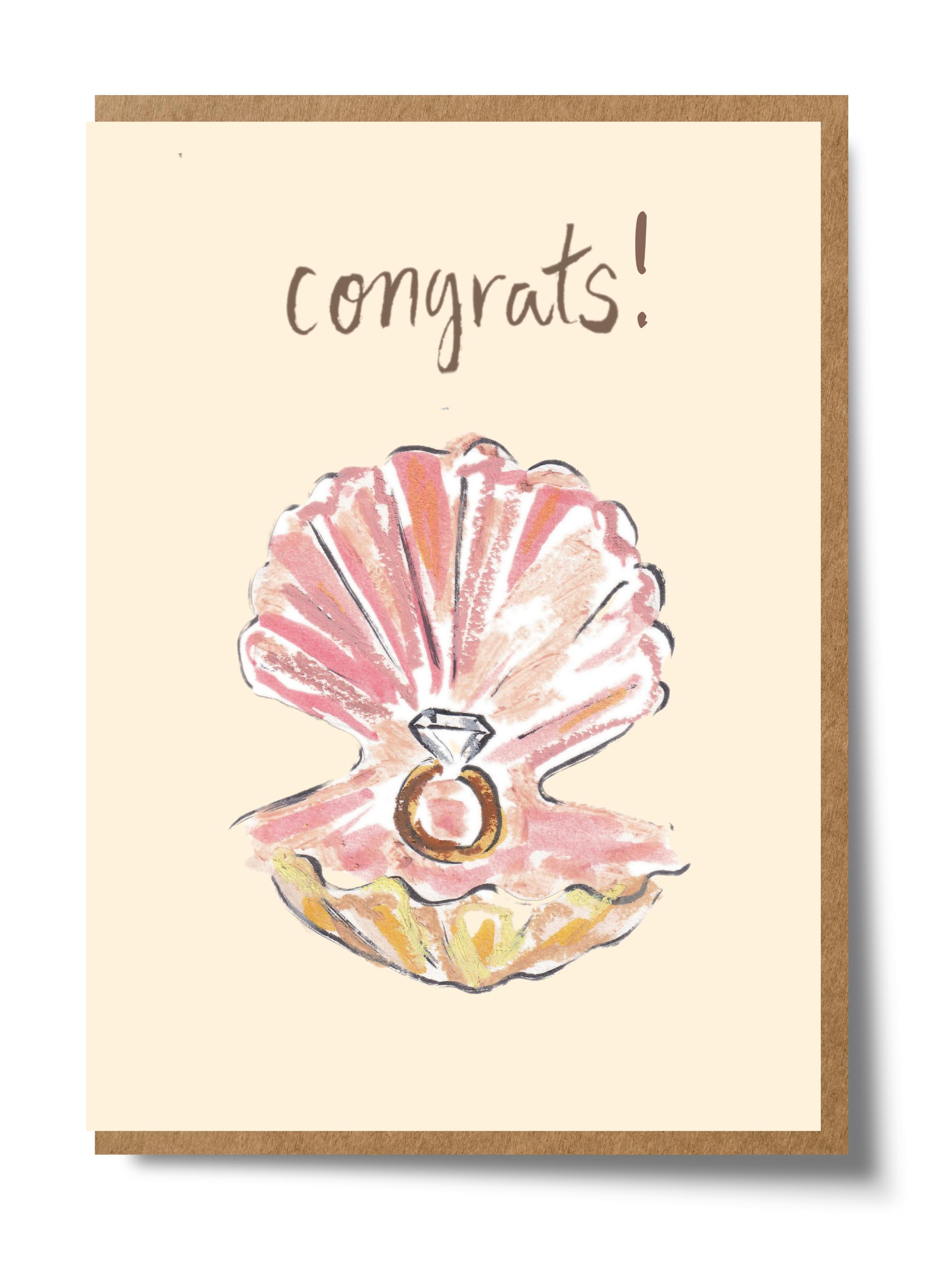 Congrats Ring in Shell