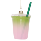 Blueberry Matcha Glass Decoration, 12cm