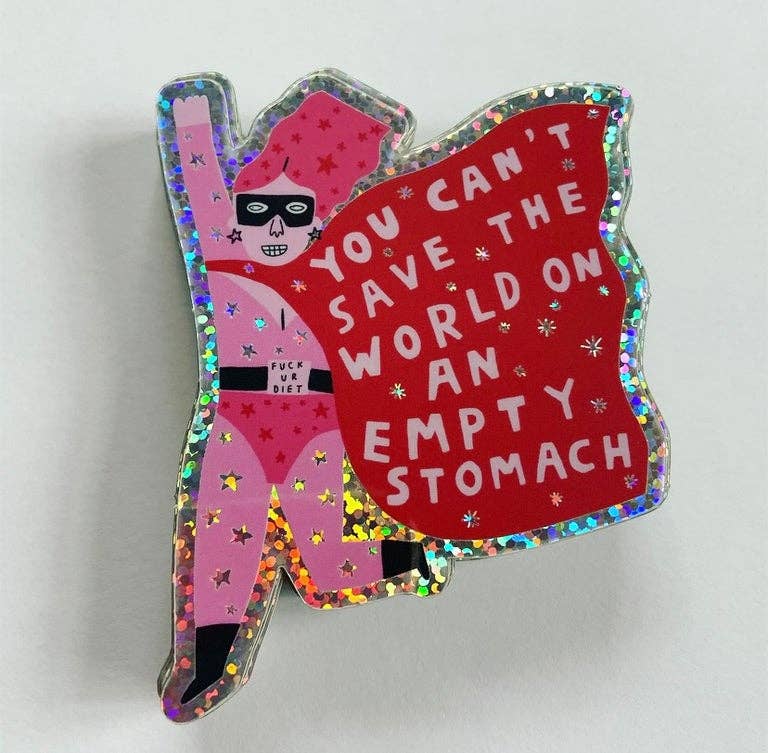 Anti Diet Glitter Sticker