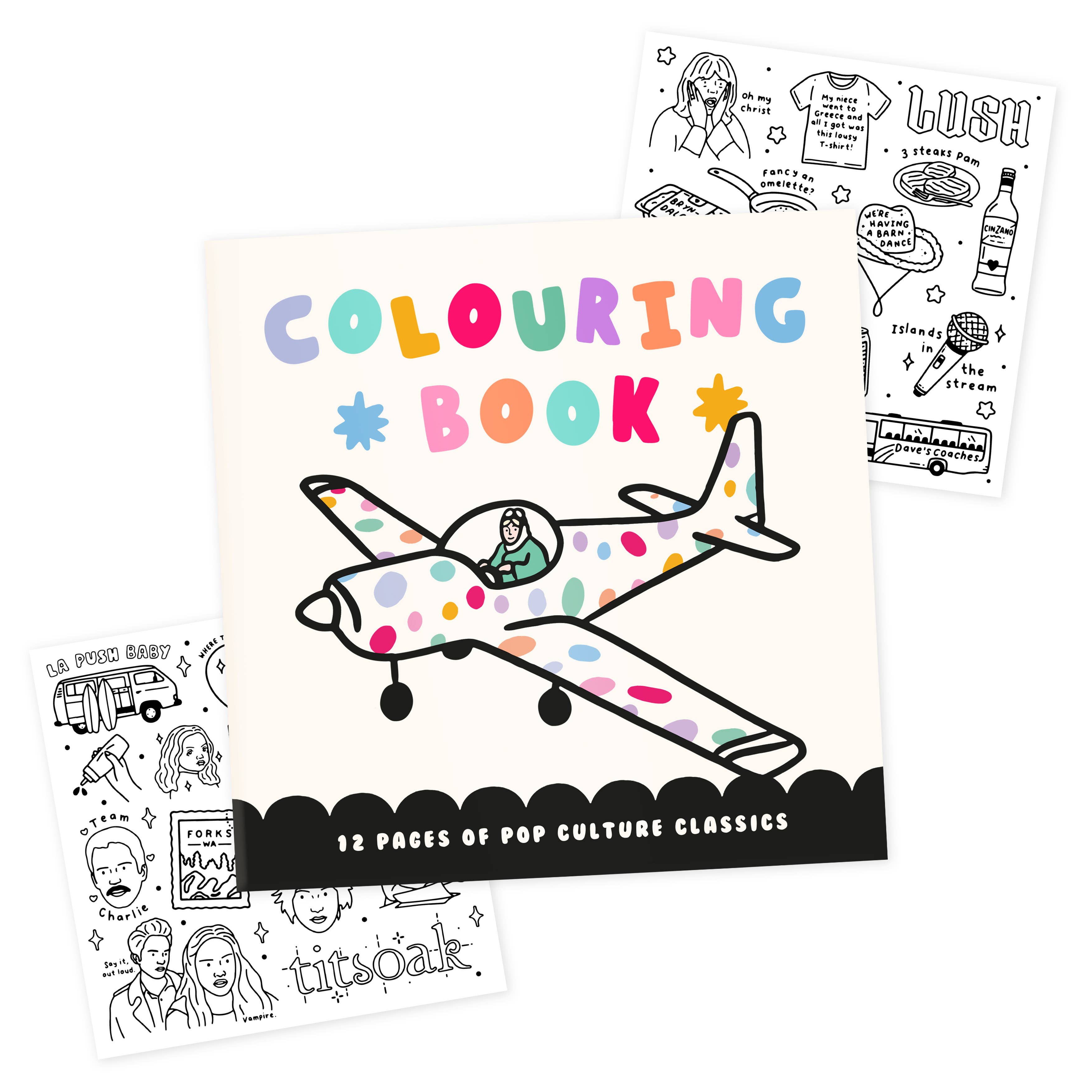 Pop Culture Classic Colouring Book