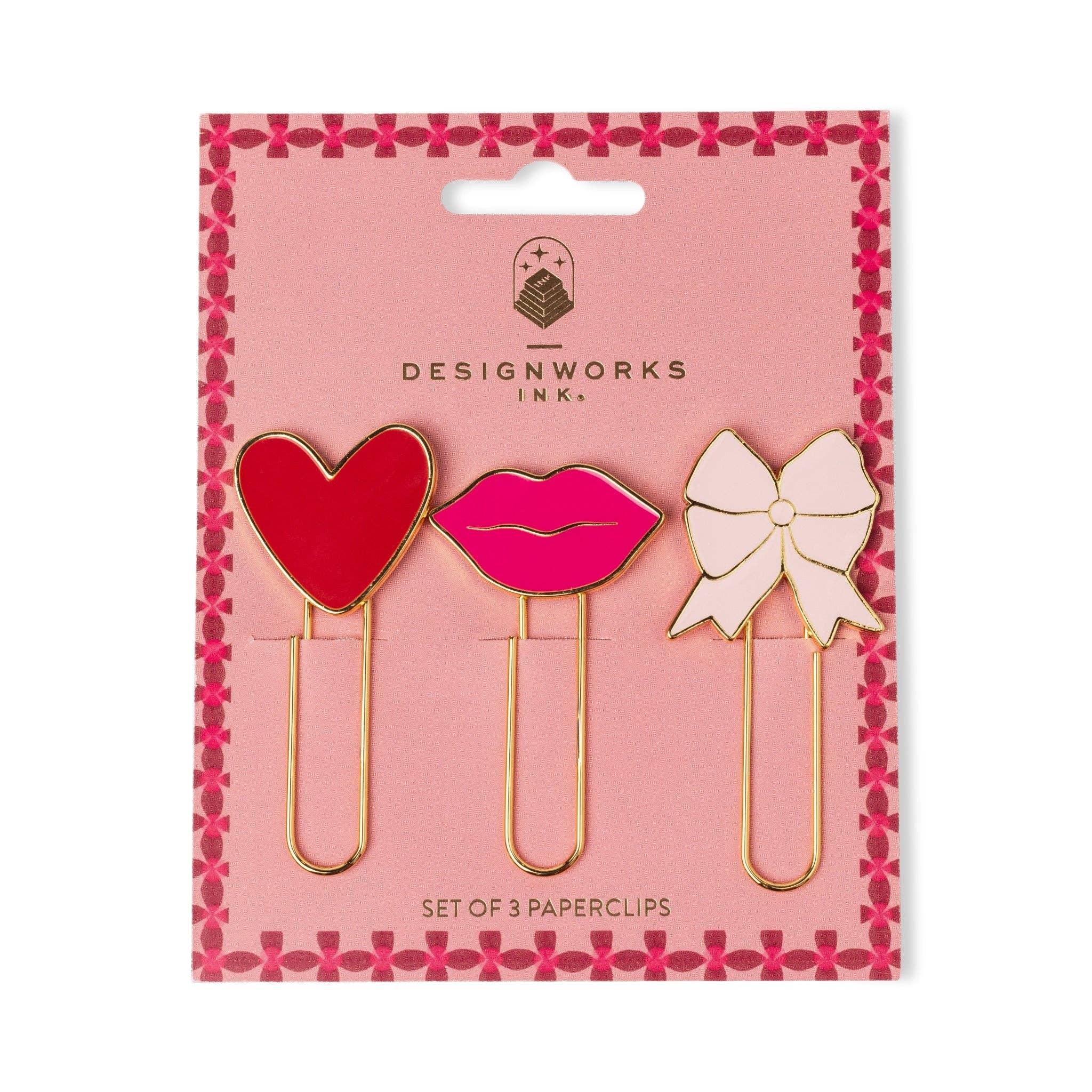 Set of 3 Paperclips - Love