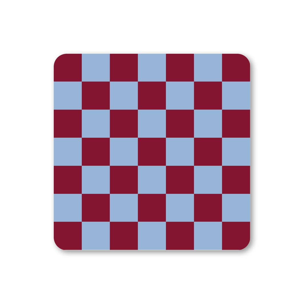 Blue & Red - Checkerboard Coaster
