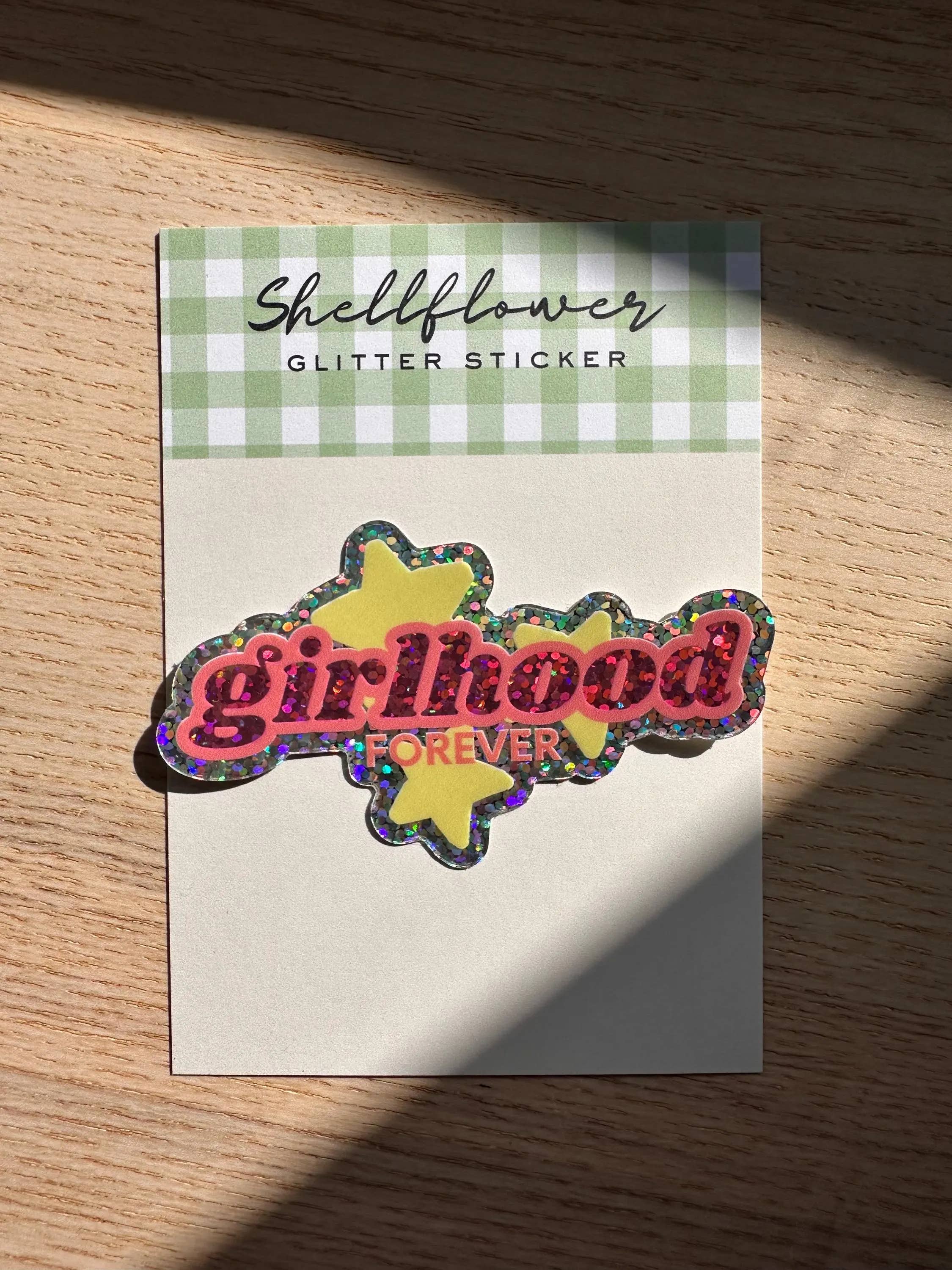 Girlhood Vinyl Glitter Sticker