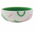 Que Rico Bowl Andres Circus Stripes - Pink & Green