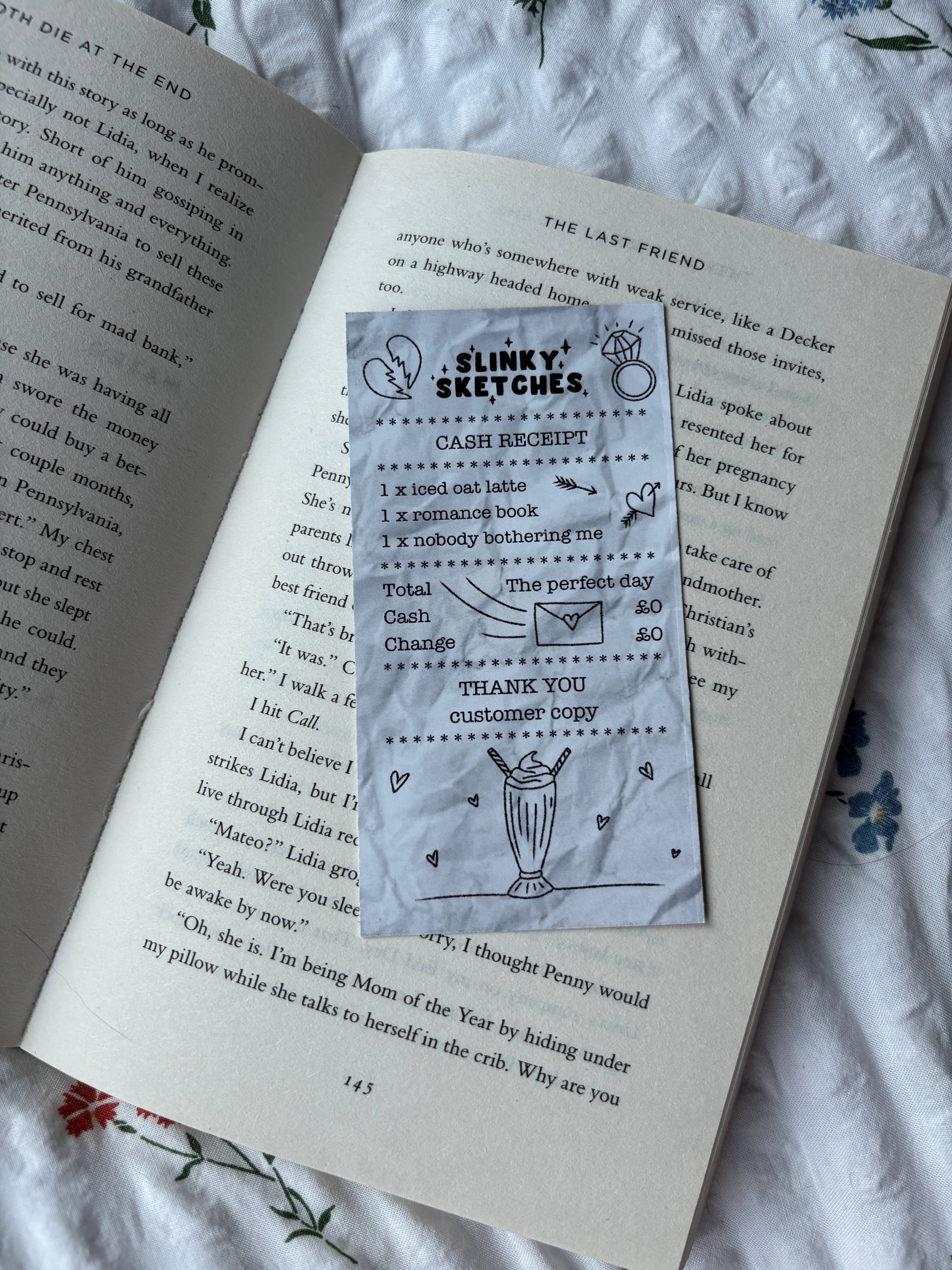 Receipt Genre Bookmark / Junk Bookmark