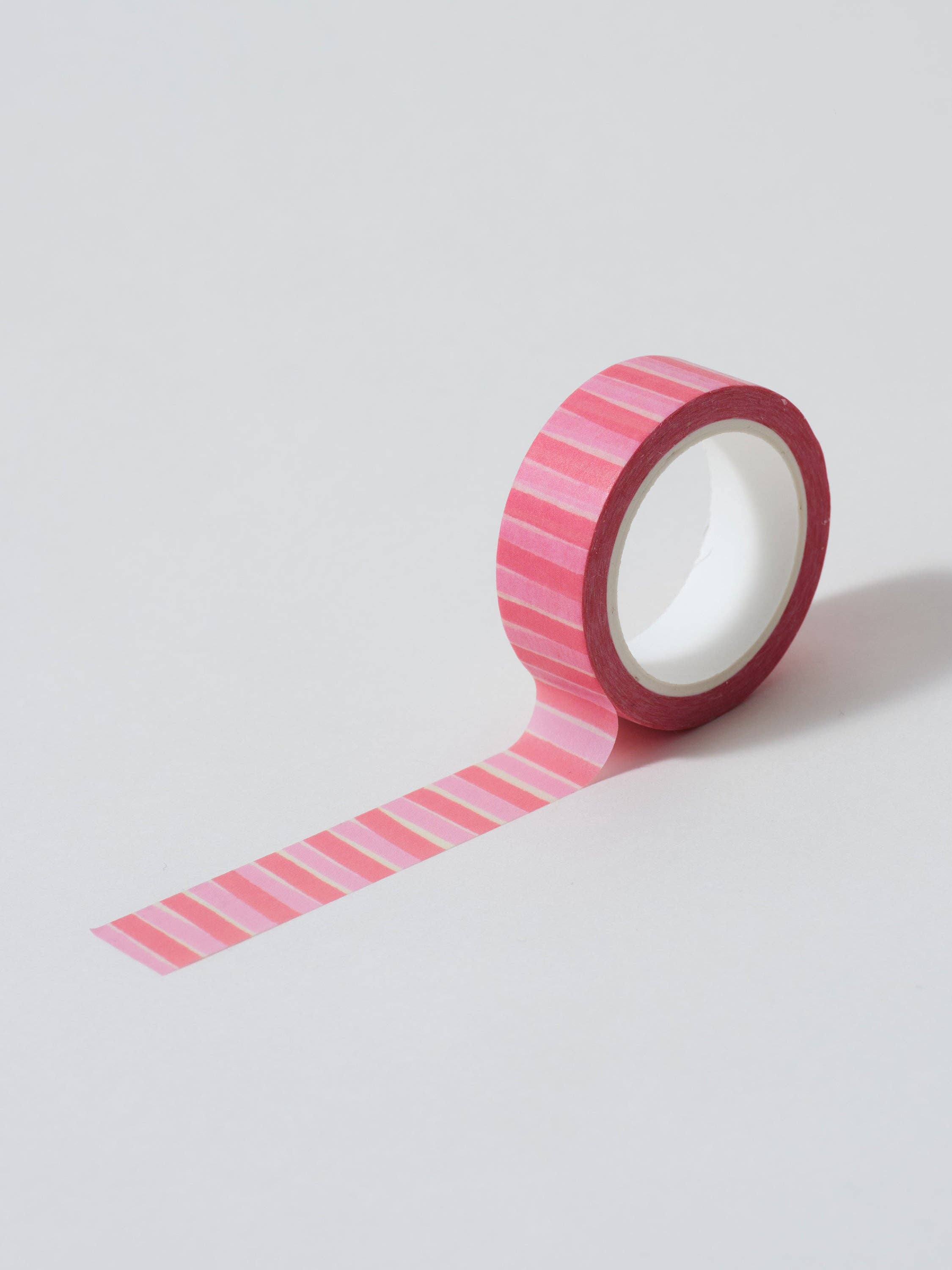 Pink and Red Stripes Washi Tape