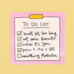 Vinyl sticker - to do list