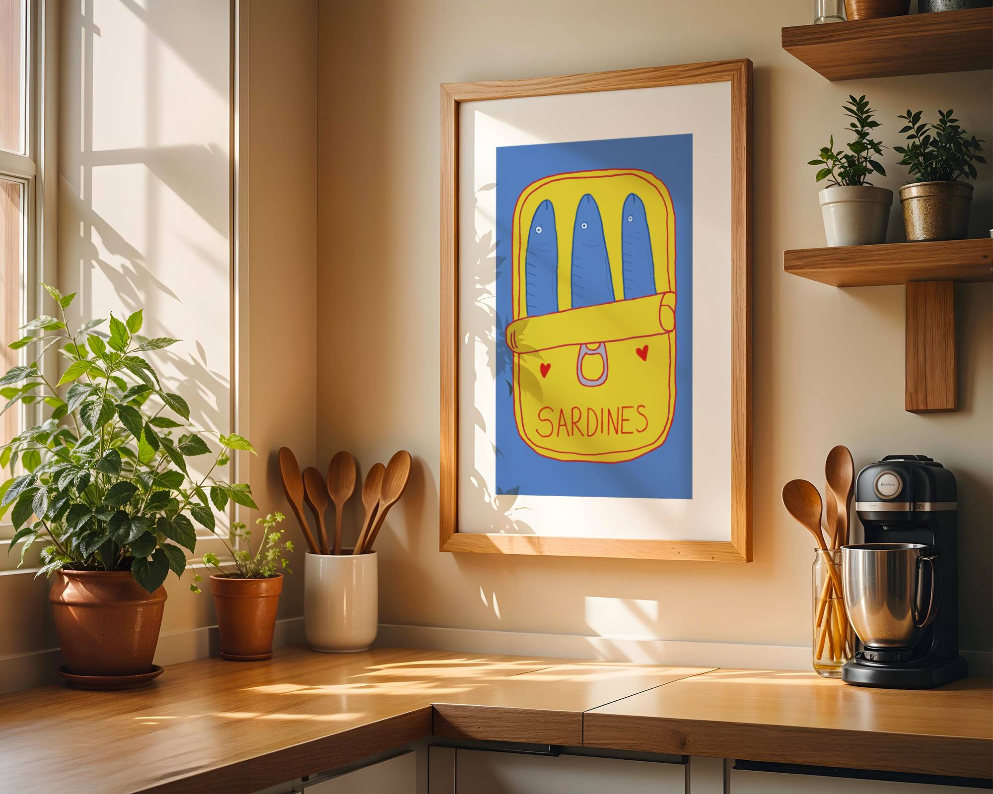 Sardine Art Print (Blue)