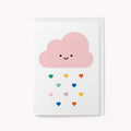 Cloud hearts  - Greeting Card