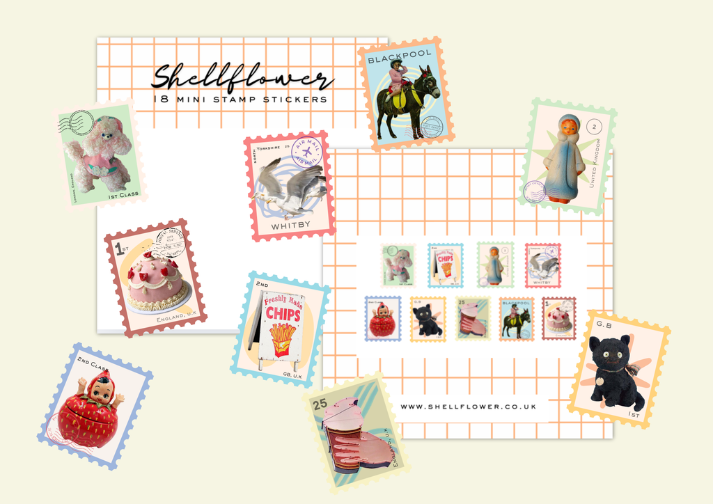 Stamps Washi Flake Stickers