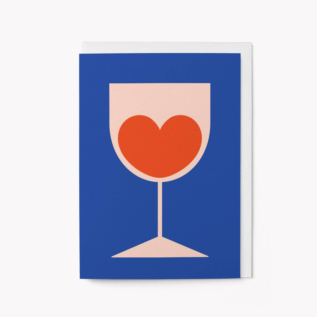 Heart Glass - Greeting Card