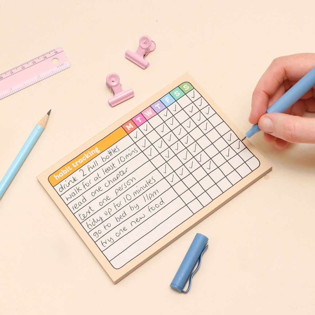 A6 Habit Tracker Notepad