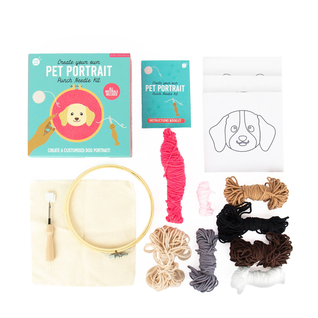 Pet portraits - Dog Punch Needle