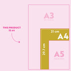 A4 Magnetic Colour Block Weekly Planner | Fridge Magnet