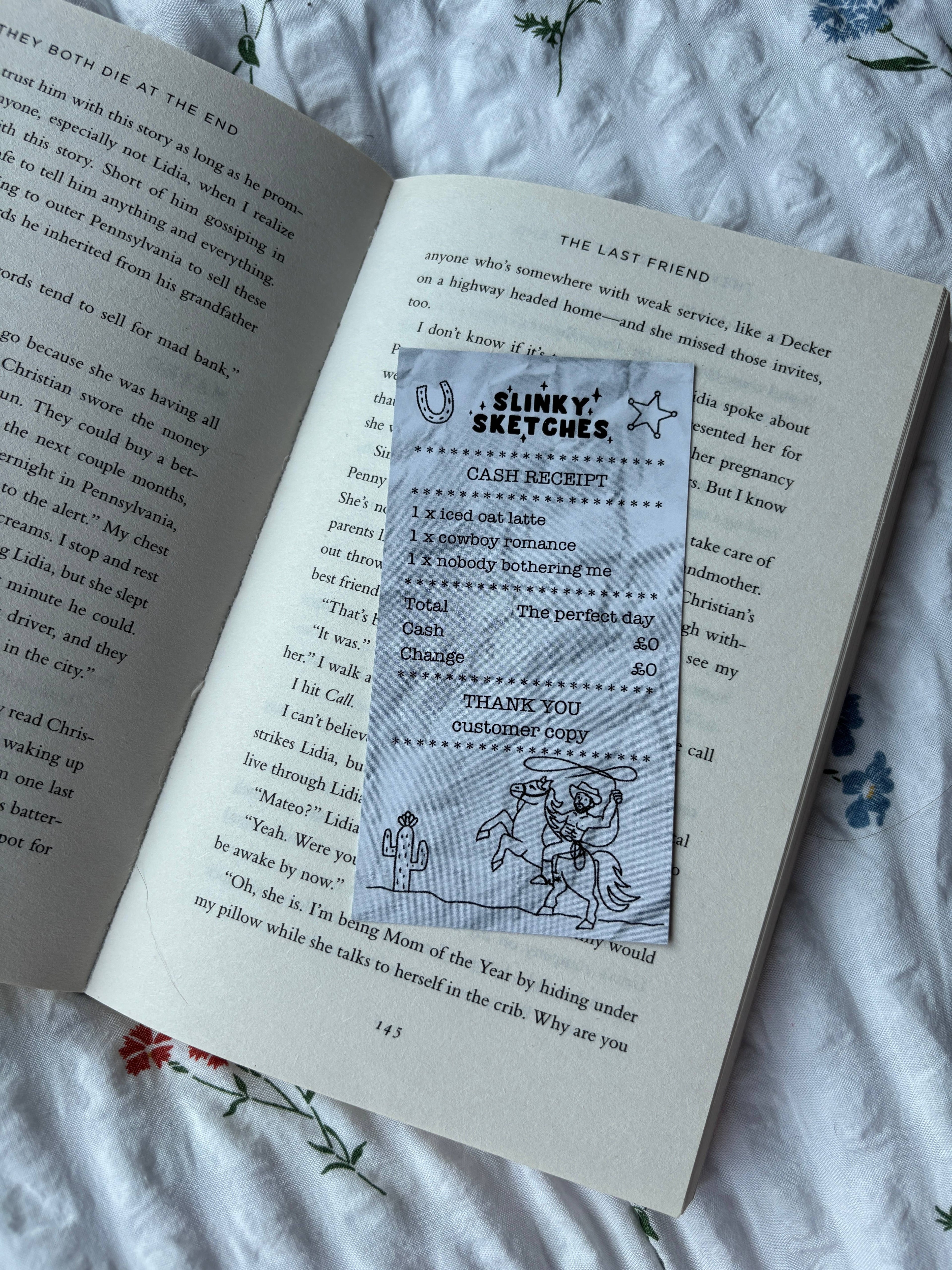 Receipt Genre Bookmark / Junk Bookmark
