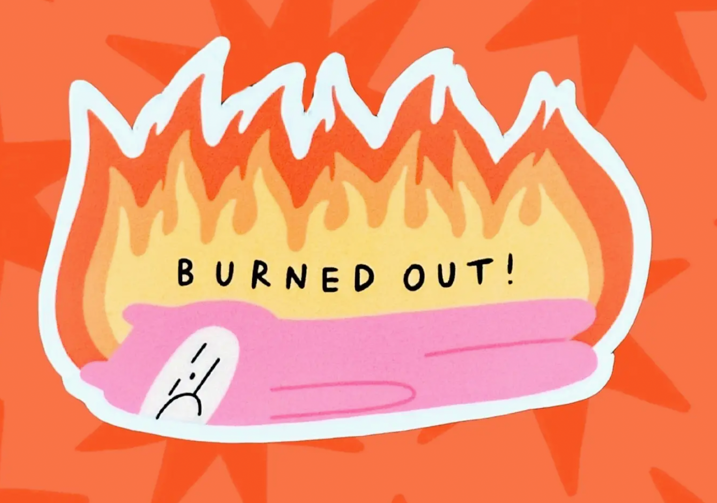 Burned Out Vinyl Sticker