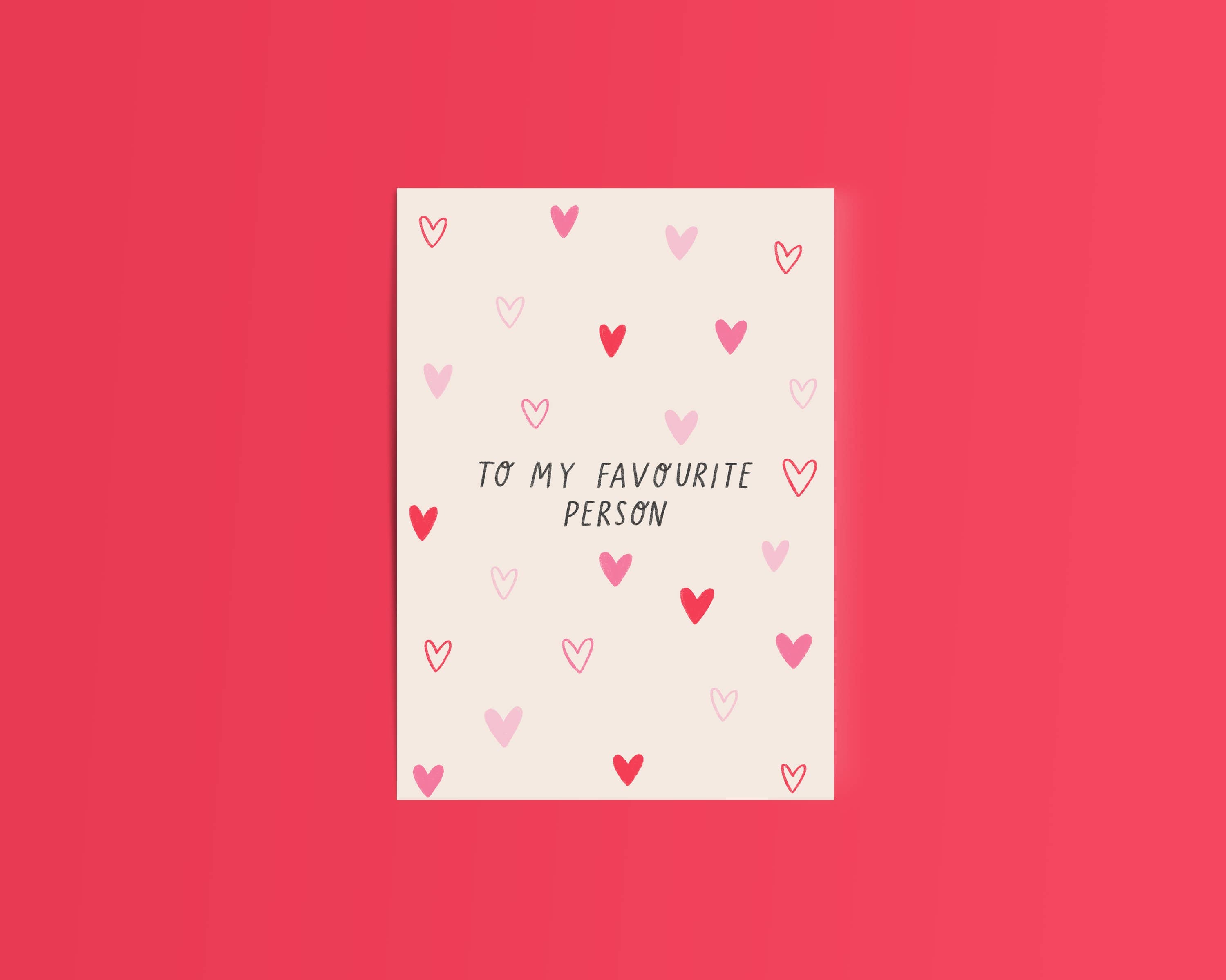 To My Favourite Person Cute Illustrated Card