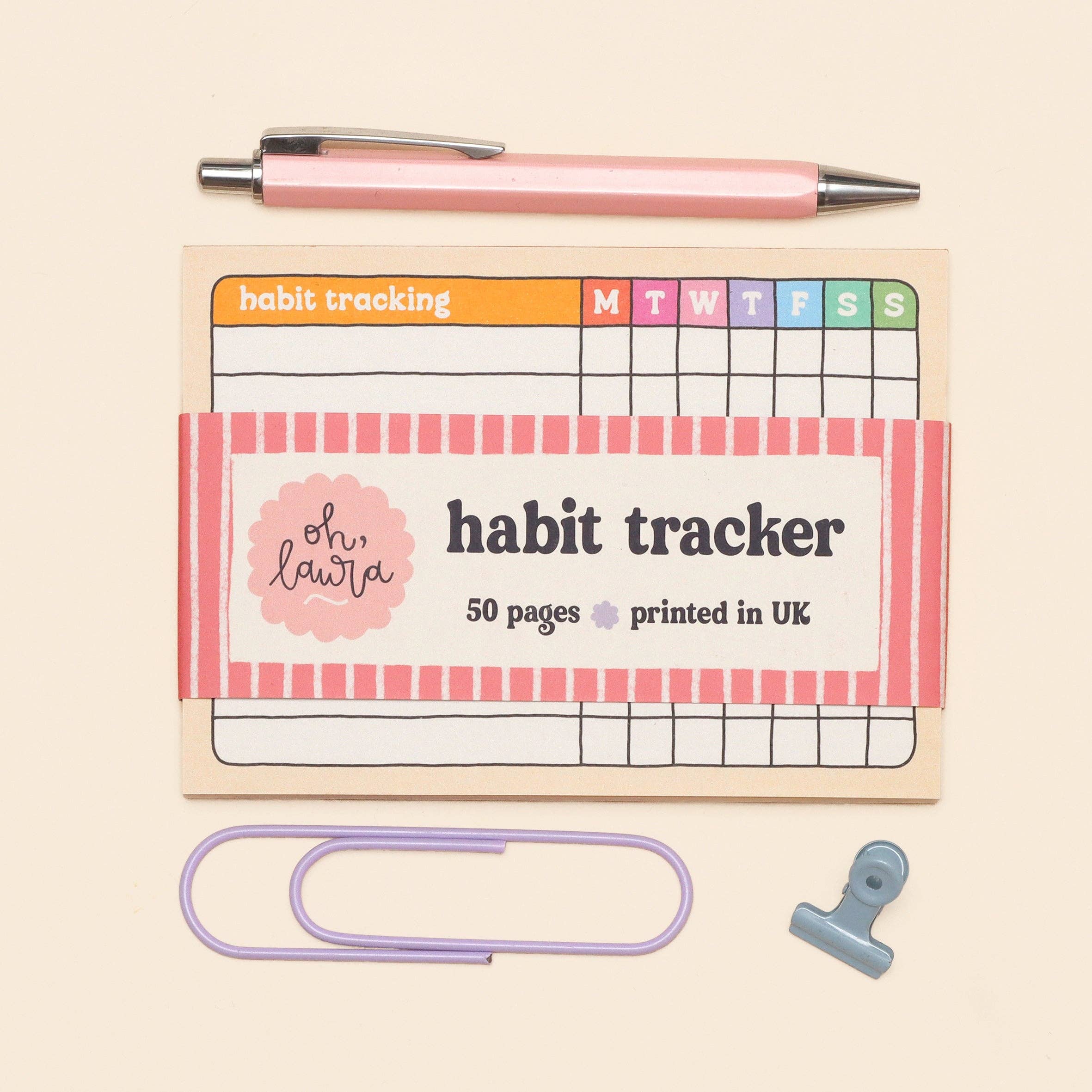 A6 Habit Tracker Notepad