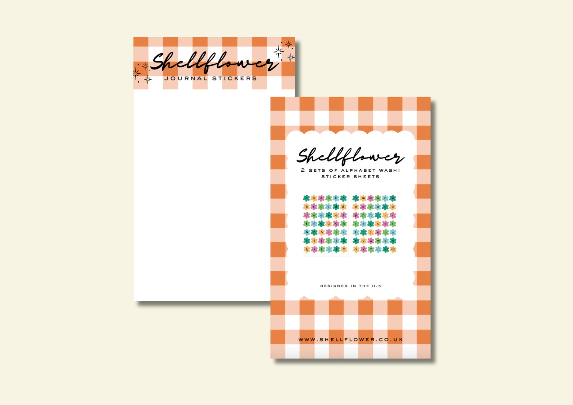 Alphabet Washi Sticker Sheet