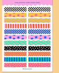 Funky Washi Sticker Sheet