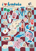 A5 sticker sheet; trinkets design, scrapbooking