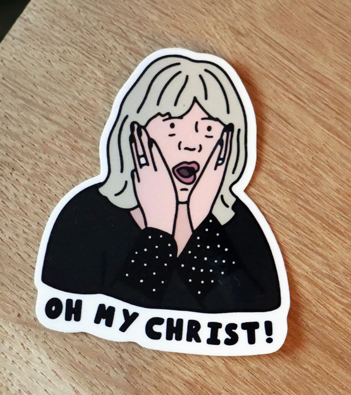 Oh My Christ Vinyl Sticker