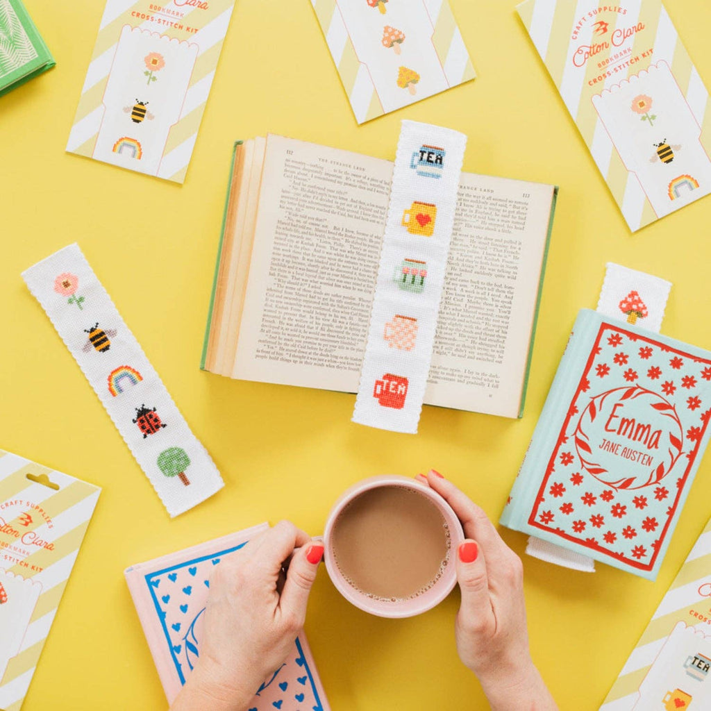Bookish Bookmark Cross Stitch Kit